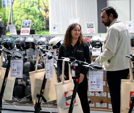 Trotinettes électriques sur Foire de Paris