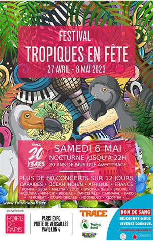 Affiche Festival Tropiques en Fête 2023