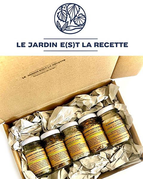 Logo et produit Le JARDIN E(S)T LA RECETTE