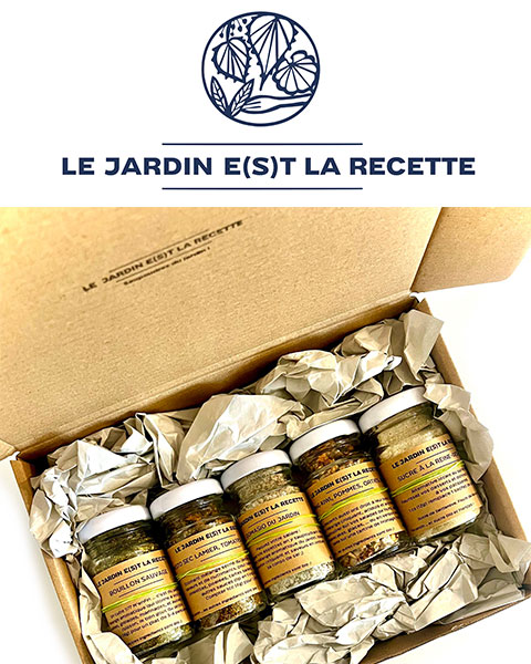 Logo et produit Le JARDIN E(S)T LA RECETTE
