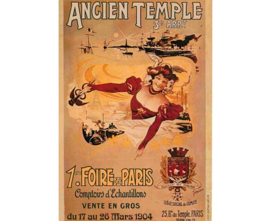 ancienne fiche de foire de paris