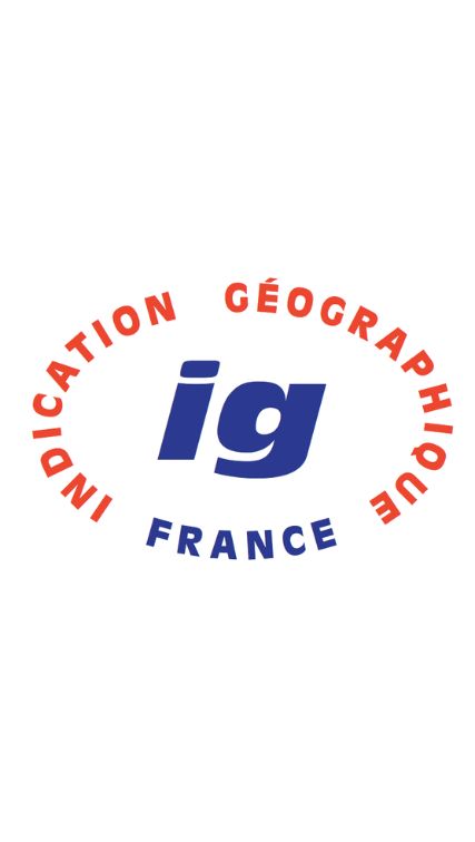 Logo "Indication Géographique France" représentant une certification d'origine géographique des produits
